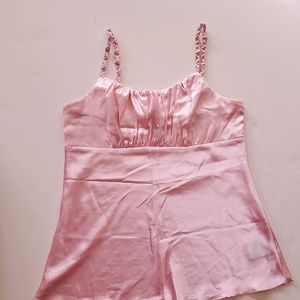2 for $30!! Baby Pink Silk Top